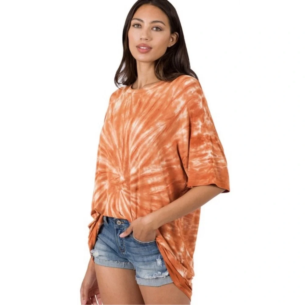 NWOT Zenana Oversized Tye Dye tee